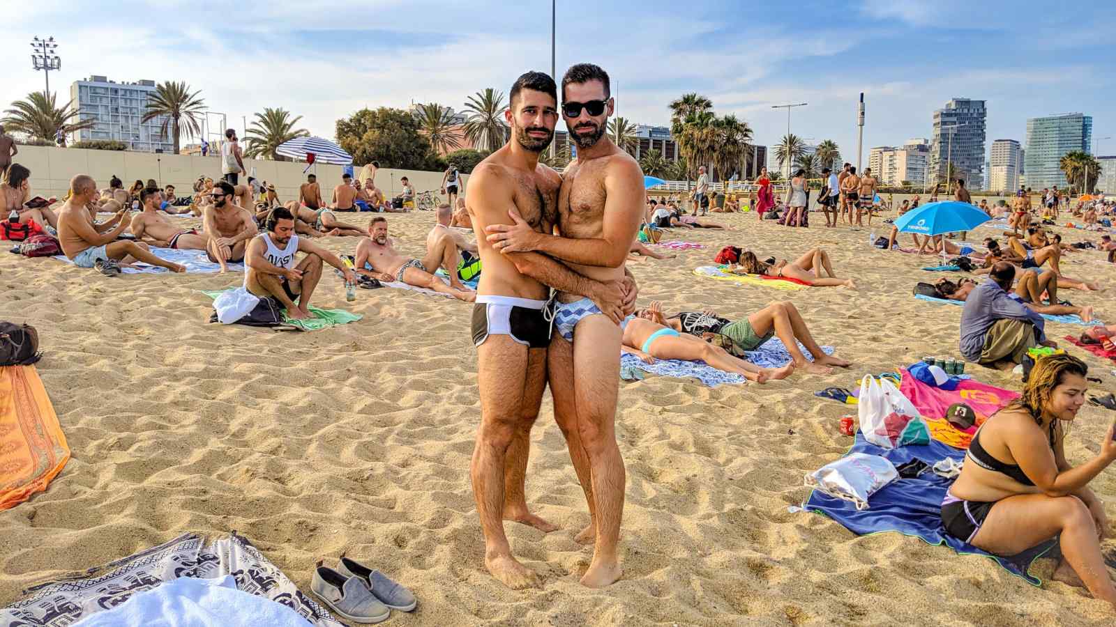Mar Bella is one of the most busy and popular gay nude beaches in Barcelona