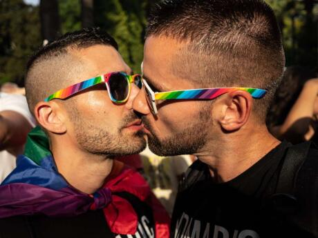 Keep the sun out of your eyes and look fabulous with rainbow sunglasses one of 20 must have gay pride accessories.