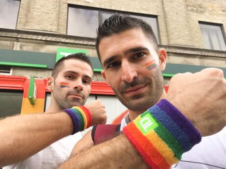 Rainbow Sweatband Set - Gay Pride / LGBTQ Headbands & Wrist Sweatbands –