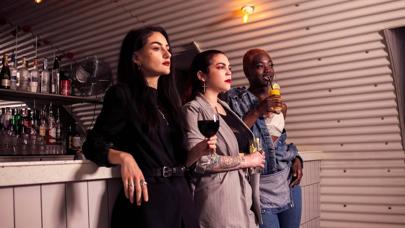 Group of ladies at the She Bar in Soho, London.