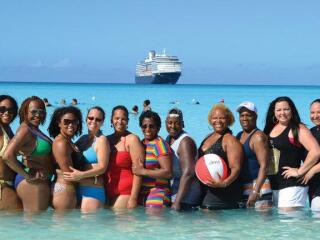 Lesbian ladies will love all the fun activities on offer on the Olivia Tahitian Paradise cruise!