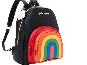 Keep all your pride accessories safe in a pretty rainbow backpack!