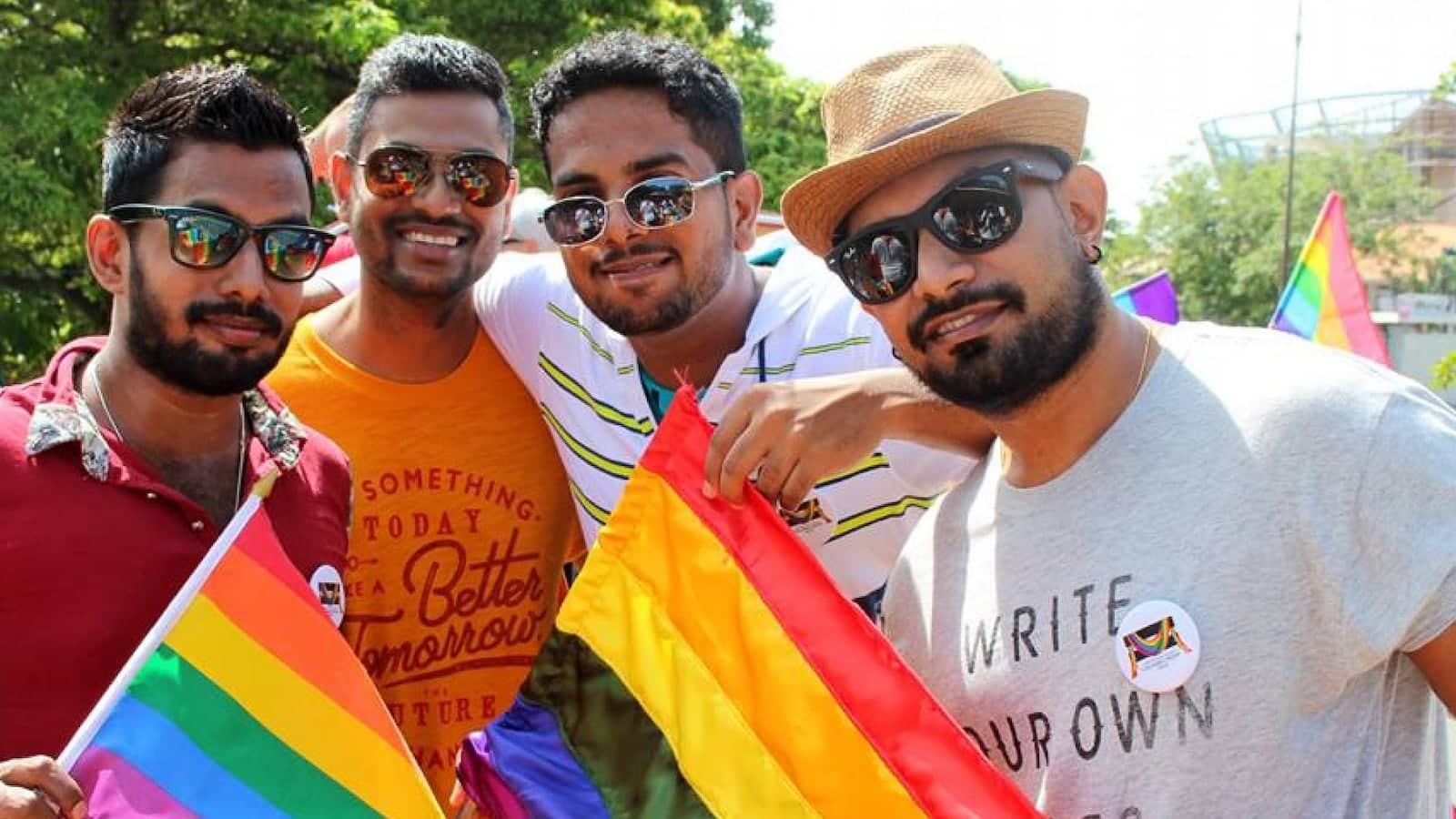 The boys of Colombo Pride LGBTQ event in Sri Lanka