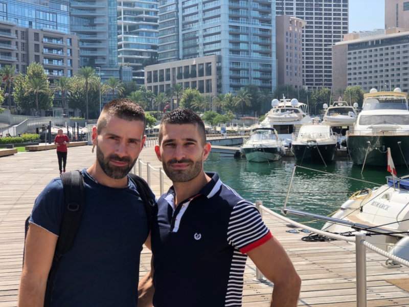 The Zaitunay Bay Marina in Beirut is a beautiful spot for drinks and fine dining beside all the luxury yachts moored in the water