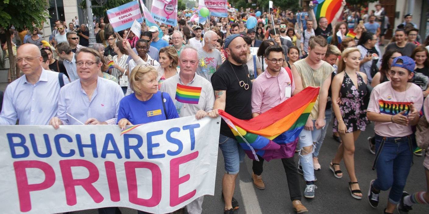 LGBTQ+ pride parade in Bucharest draws ten thousand plus people