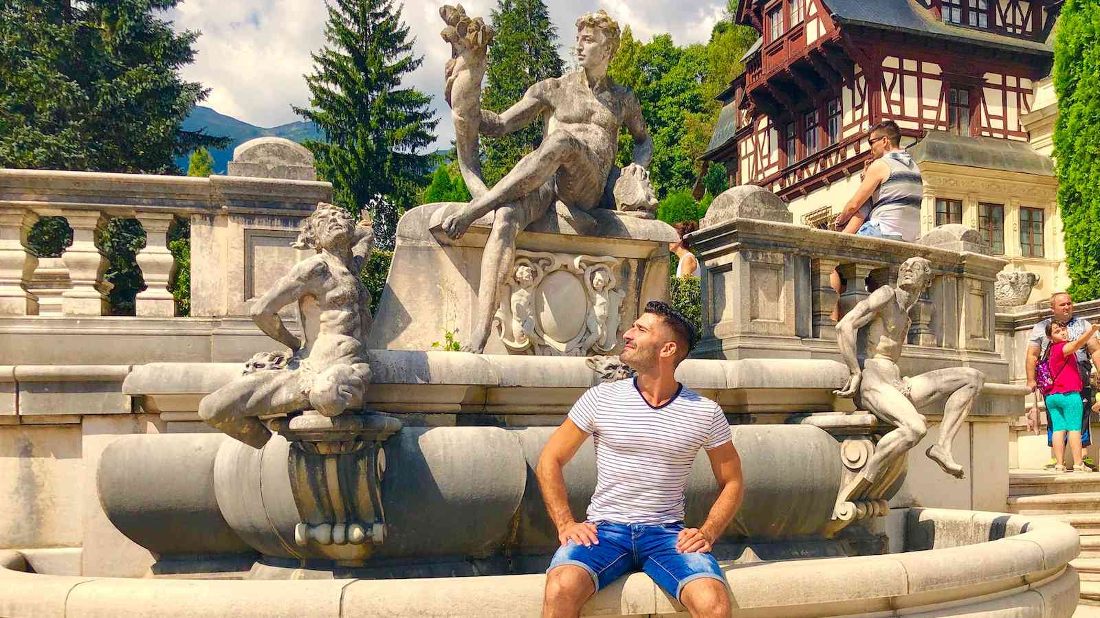 Bucharest is a fun gay friendly city, with some gay bars and clubs - not to mention some pretty gay statues at Peles Castle...