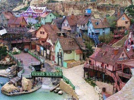 Even if you're not a fan of the film, Popeye Village in Malta is a colourful and fun place to visit