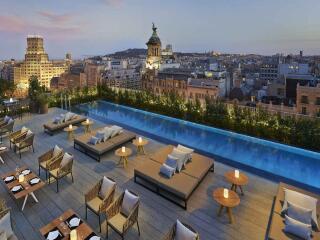 The Mandarin Oriental Barcelona is a luxurious and gay friendly hotel with stunning views from the rooftop terrace