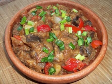 Ajapsandali is a stew that's perfect for vegetarians as it's made from eggplant!