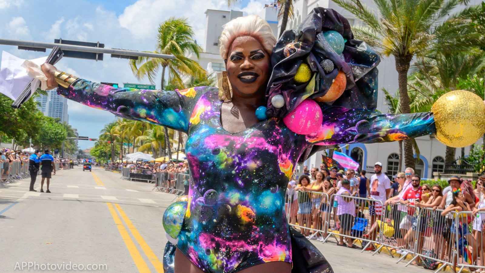 gay pride miami beach float