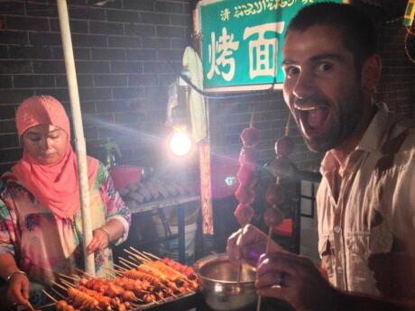 The area around Xi'an's Bell and Drum Towers has a large Muslim-Chinese population and some of the best street food stalls ever!