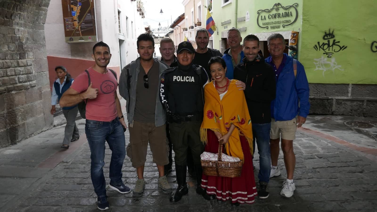 Viajantes gays em Quito Old Town