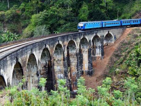 The Nine Arches Bridge in Ella is a famous site in Sri Lanka because it's built without the use of steel!