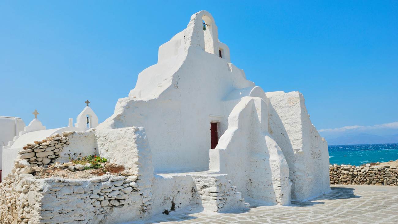 Paraportiani church in Mykonos is a very popular gay cruising spot