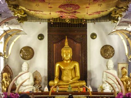 Kandy tem muitos templos para visitar, o mais famoso é o templo do dente