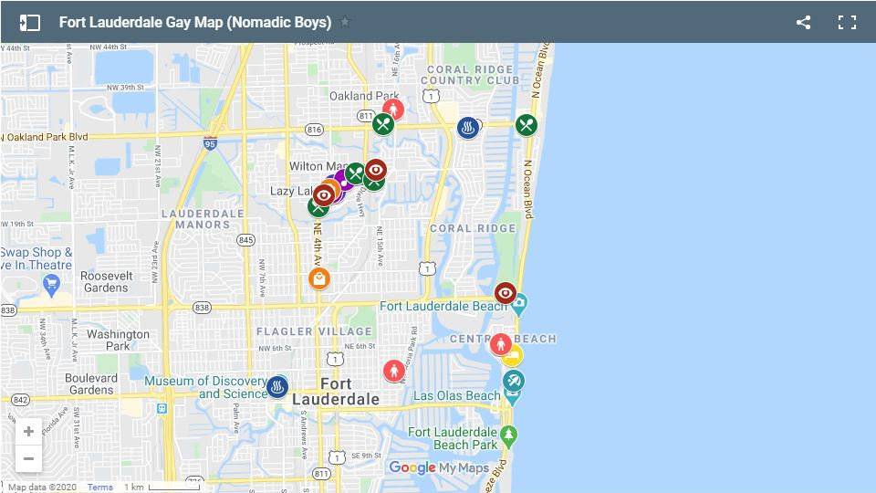 gay bars fort lauderdale map