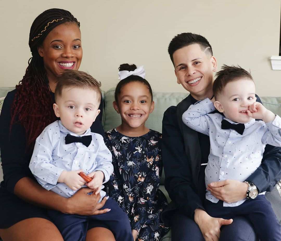 You can follow Team2Moms on Instagram or Tiktok to learn about their lives as a mixed-race lesbian family with three gorgeous kids