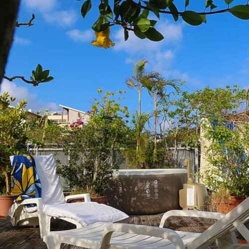 Le Carbet is a gay B&B on the Caribbean island of Martinique with a fab rooftop Jacuzzi!