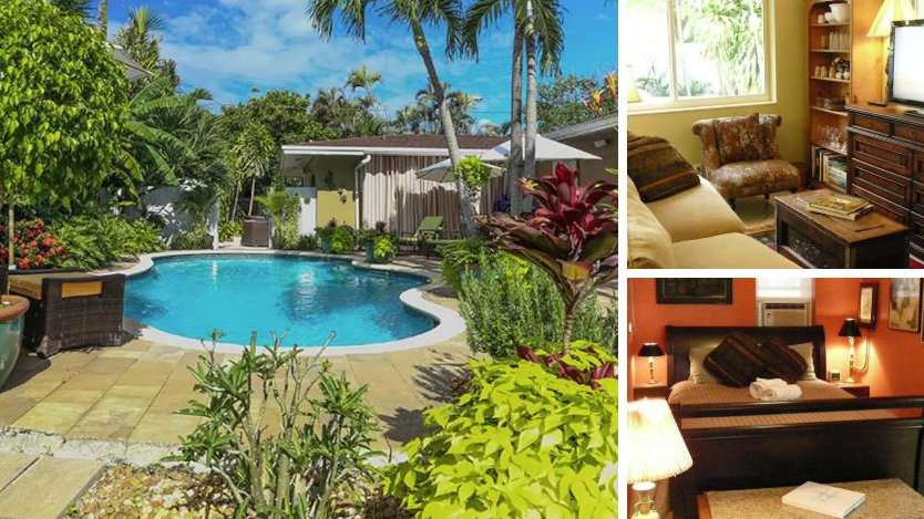 This gay Airbnb listing is close to Fort Lauderdale's gay neighbourhood and very cosy with a lovely swimming pool