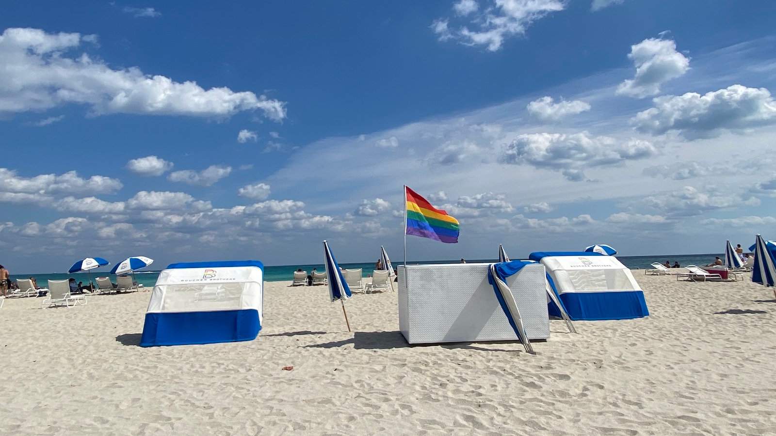 Even if you're not staying at the AxelBeach Miami Hotel, you can still enjoy their private gay beach