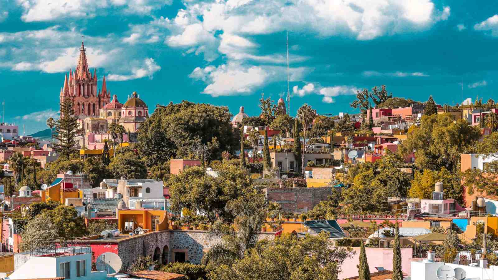 Mexico, San Miguel de Allende. Two wooden crosses against