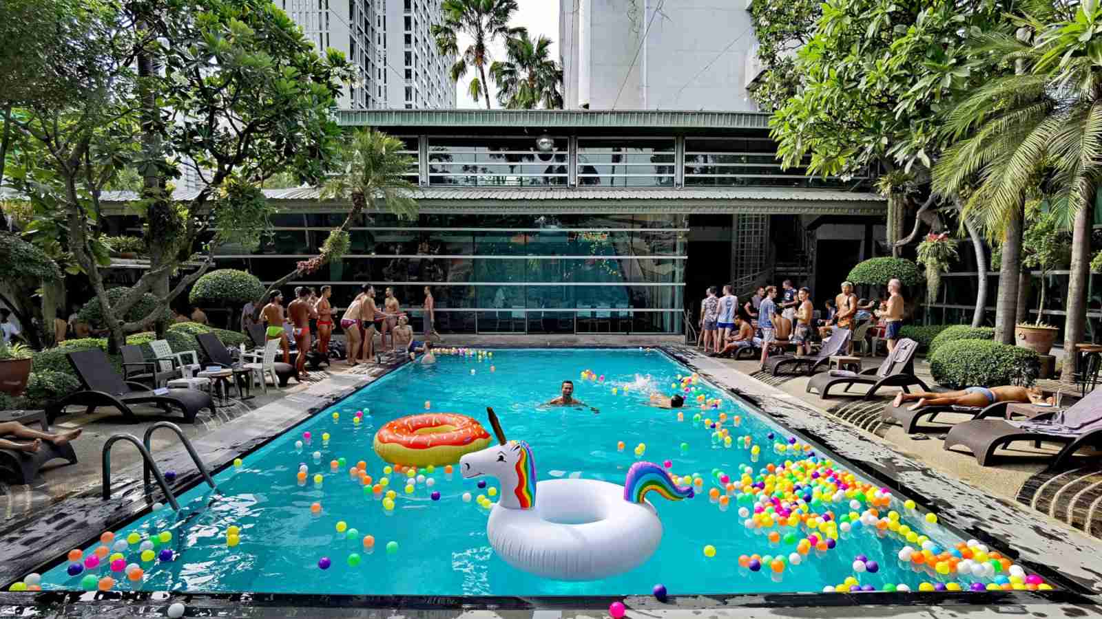 The Babylon is a gay only hotel in Bangkok with lots of areas for gay travellers to have fun