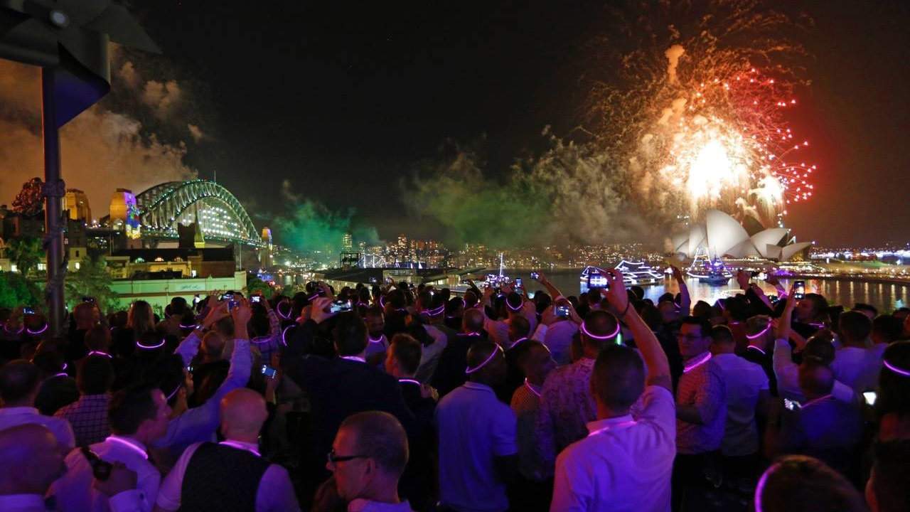 You can experience New Year's Eve in Sydney Australia at an exclusively gay party that features amazing views of the fireworks going off over the harbour