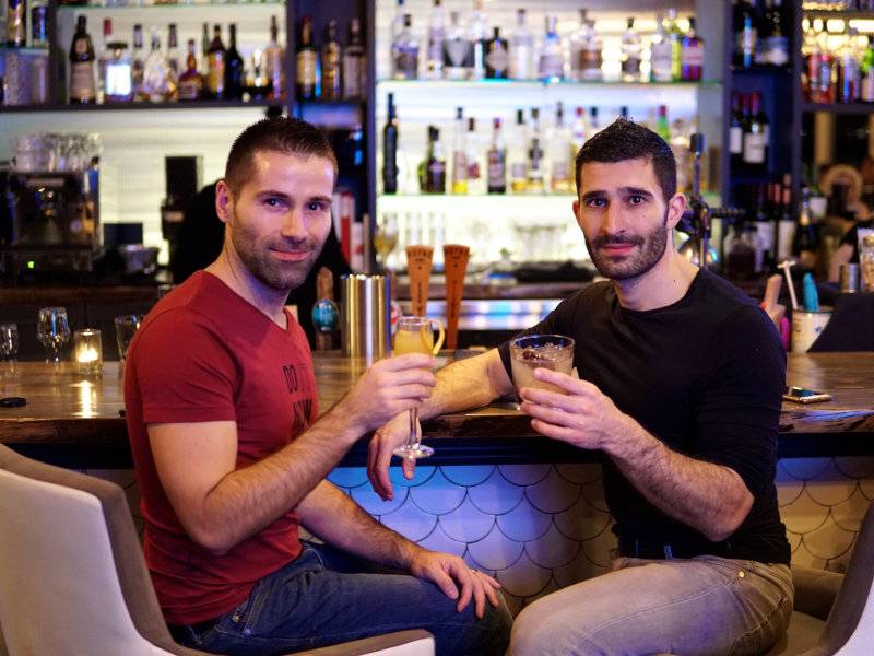 Nomadic Boys at gay bar in Kyoto.