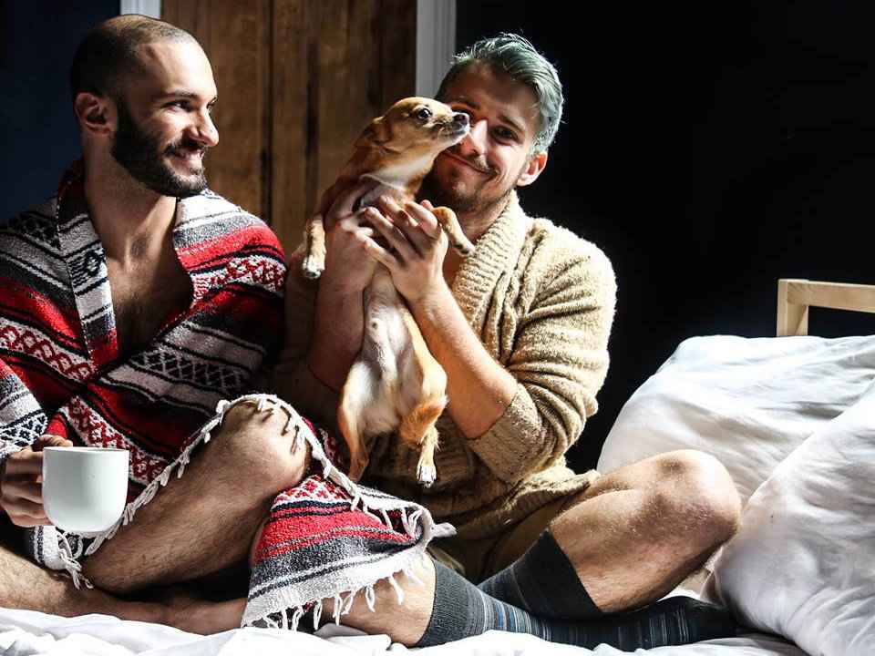 Cute gay couple Matt and Beau from Probably This write all about home decor, design and DIY along with recipes and travel contect