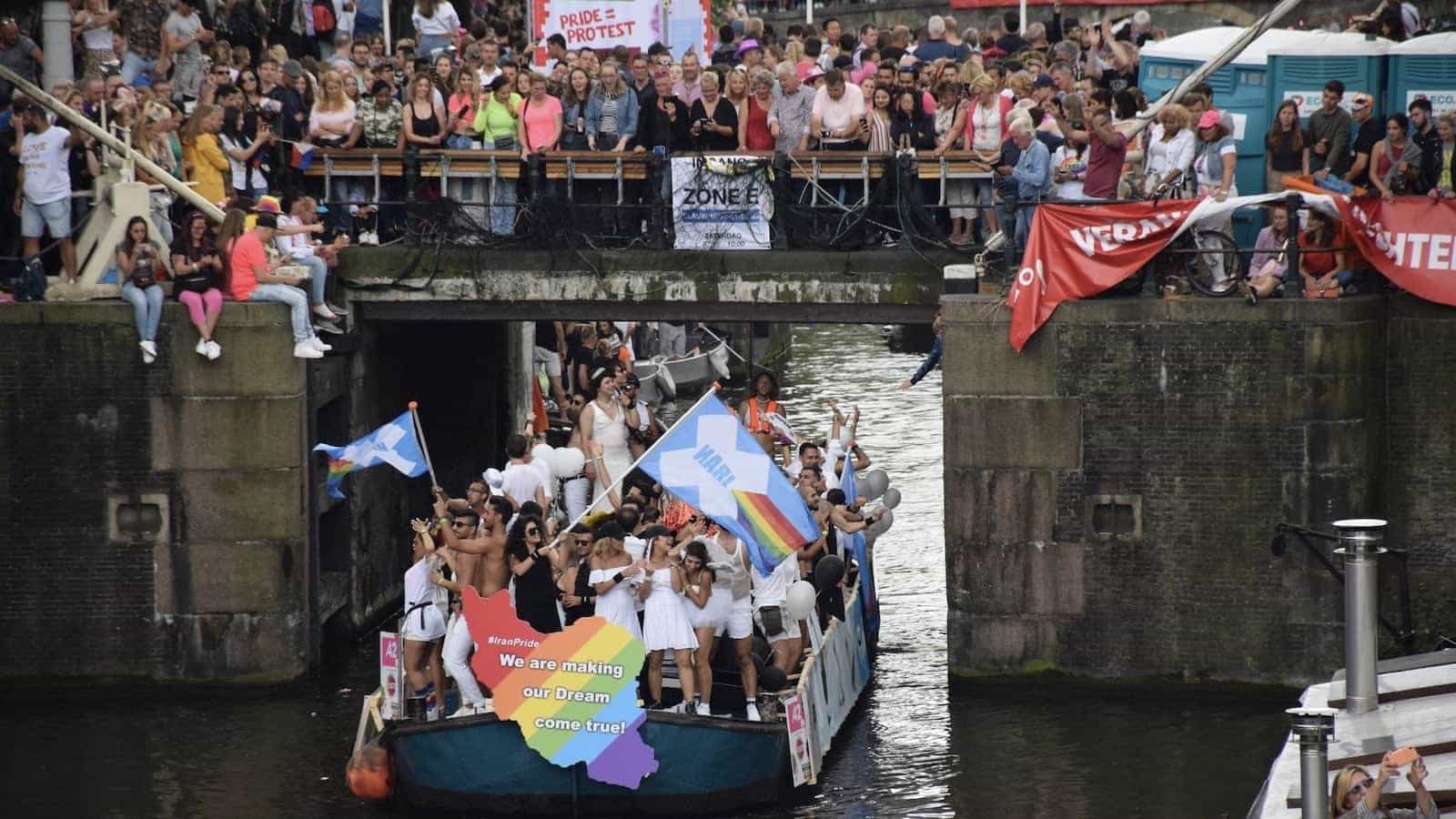 Iran Pride float in Amsterdam