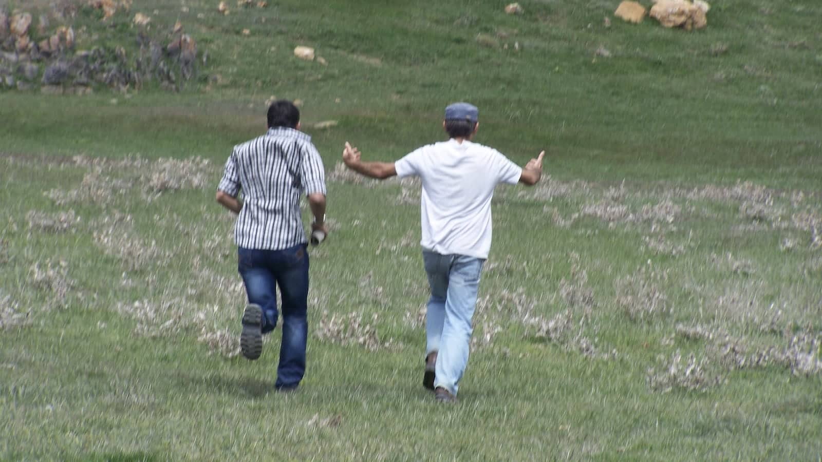 Sepehr gay guy in Iran running with his father