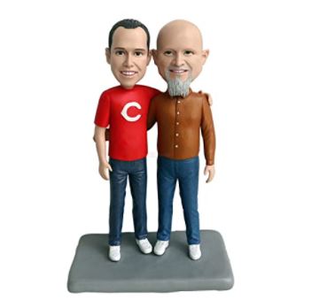 A custom figurine of the couple is a fabulous gift for the gay couple in your life