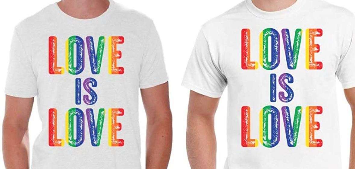 You can never go wrong with gifting a gay couple some cute matching clothing, especially if it shows gay pride!