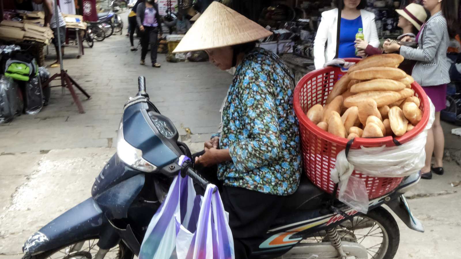 Banh mi is Vietnam's version of the French baguette but so uniquely Vietnamese