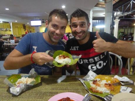 Malaysia's national dish is nasi lemak, a deliciously creamy rice meal that's usually eaten as breakfast