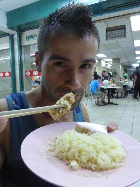 We love the Malaysian dish Hainanese chicken rice