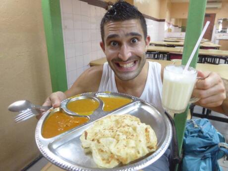 Roti canai is a scrumptious carby meal from Malaysia