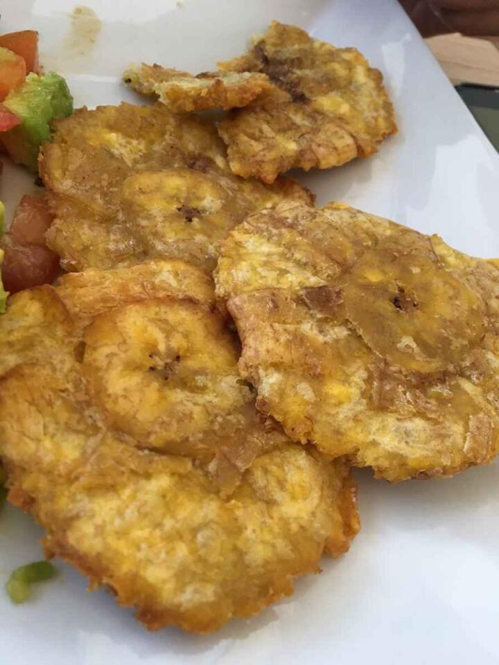 The Colombian version of a banana fritter, patacones were one of our favorite snacks during our travels