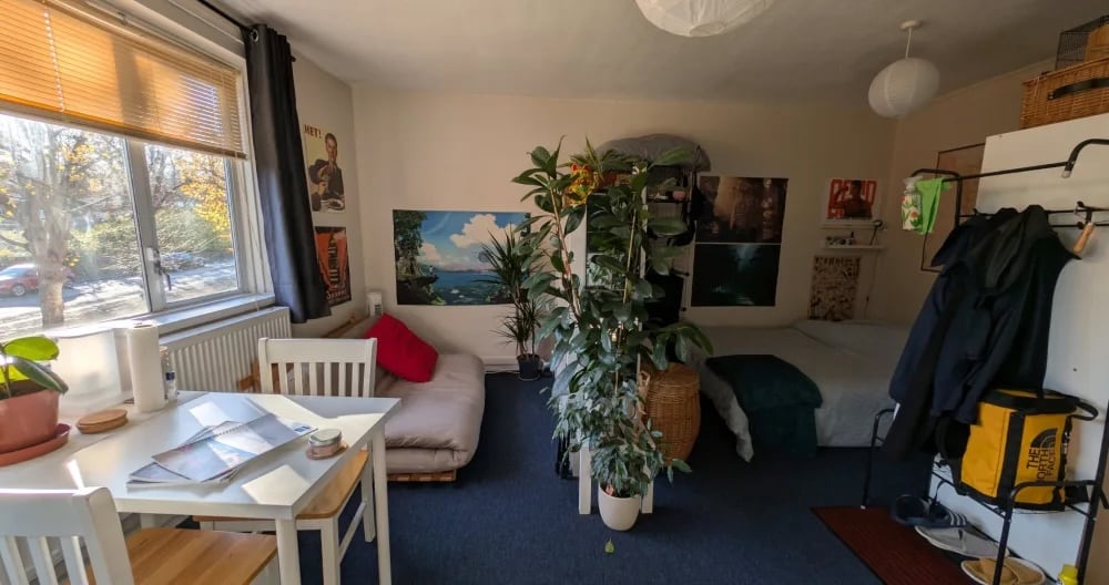 Cozy gay bed and breakfast in London studio in Islington Misterbnb listing.