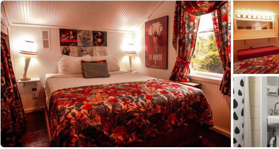 The theater-themed room in Fire Island is a fabulous gay Airbnb in New York