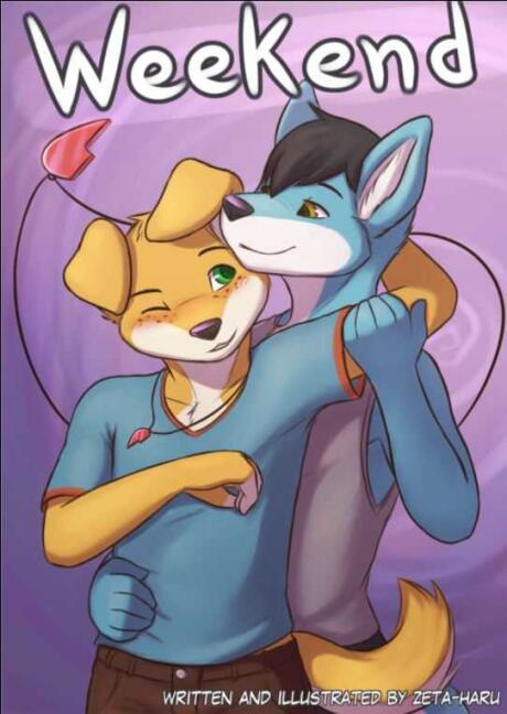 Weekend is an adorable gay furry comic about two pups in love