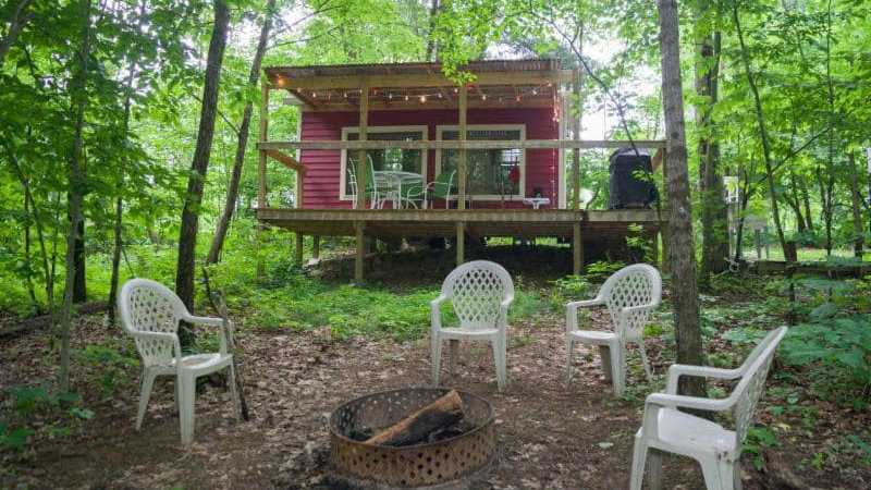 Camp Buckwood is an all-male gay campground in Indiana