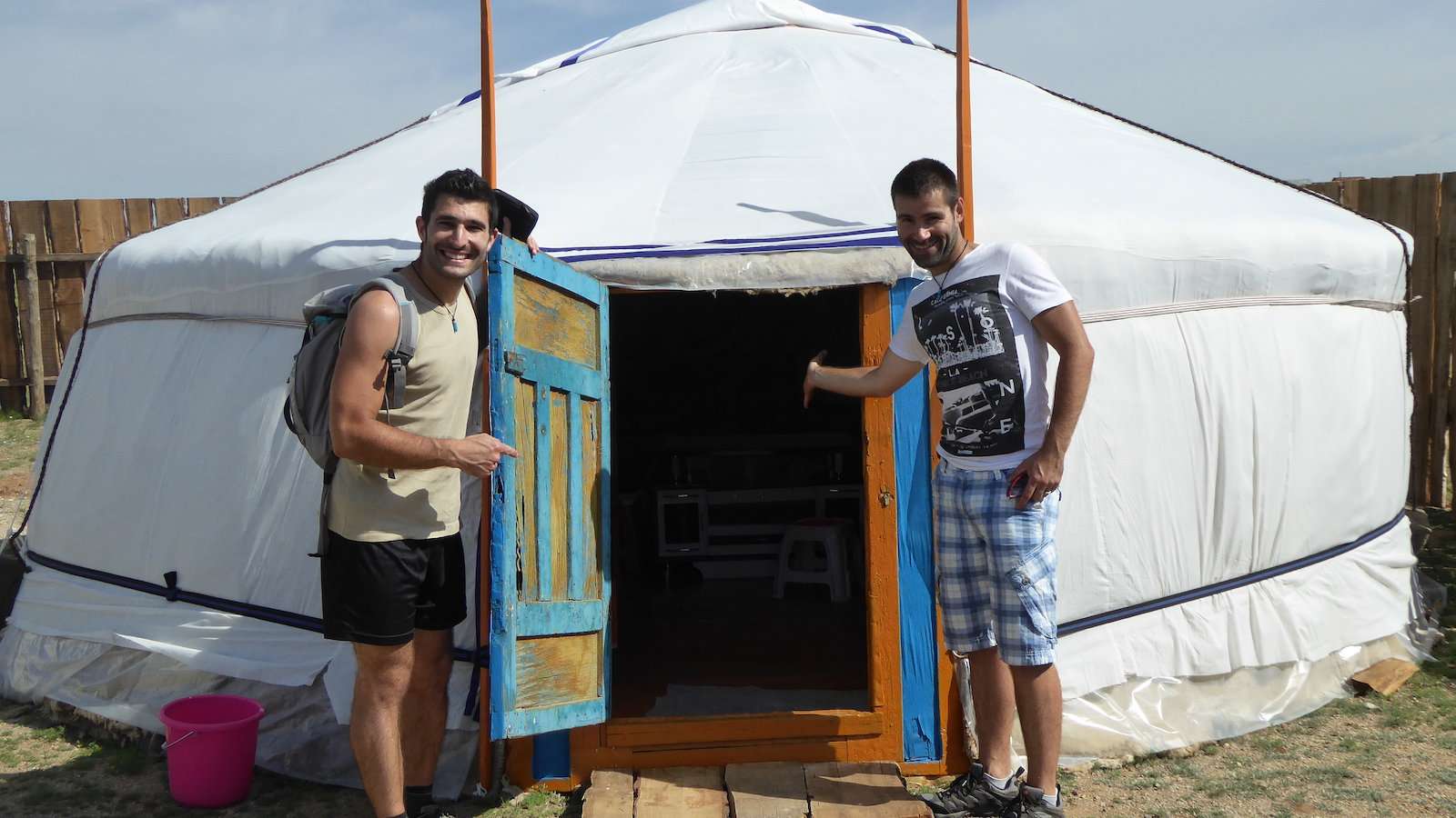 Camping with Mongolian nomads in the Gobi Desert staying in their ger