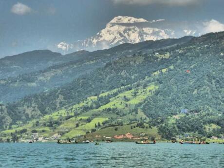 Pokhara is a lovely lake-side city in Nepal that's the main hub for tourism and trekking