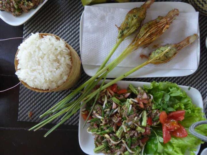 Learn how to cook Laos dishes at the Tamarind cooking school in Luang Prabang