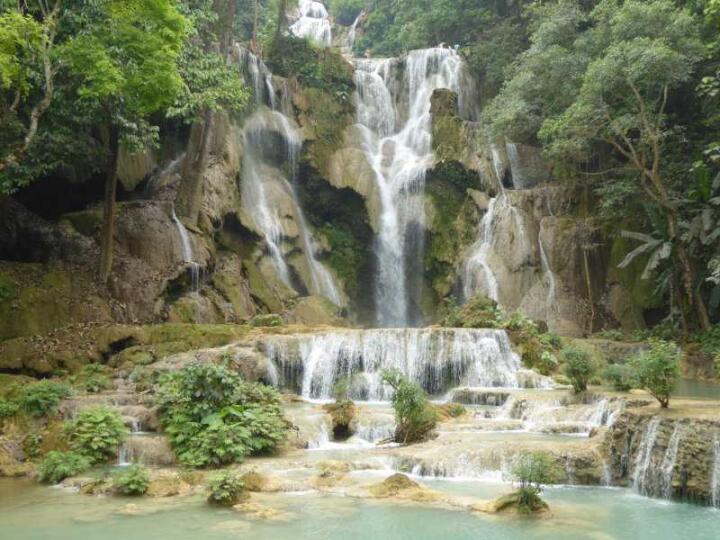 The Kuang Si Falls are just outside of Luang Prabang and the number one must-visit destination for your trip