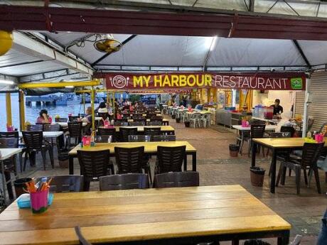 My Harbour Restaurant is a great spot in Sandakan for delicious food combined with water views
