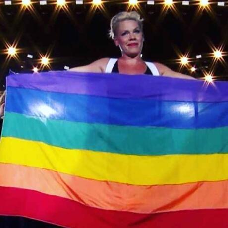 Singer P!nk is a very vocal gay ally and we love her for it