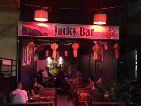Jacky Bar is a kitschy and welcoming gay bar in Chiang Mai with cheap drinks!