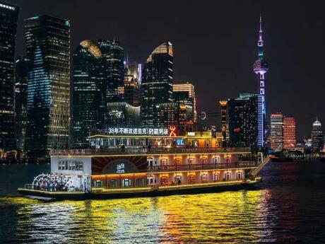 A night river cruise is a beautiful and romantic way to see Shanghai